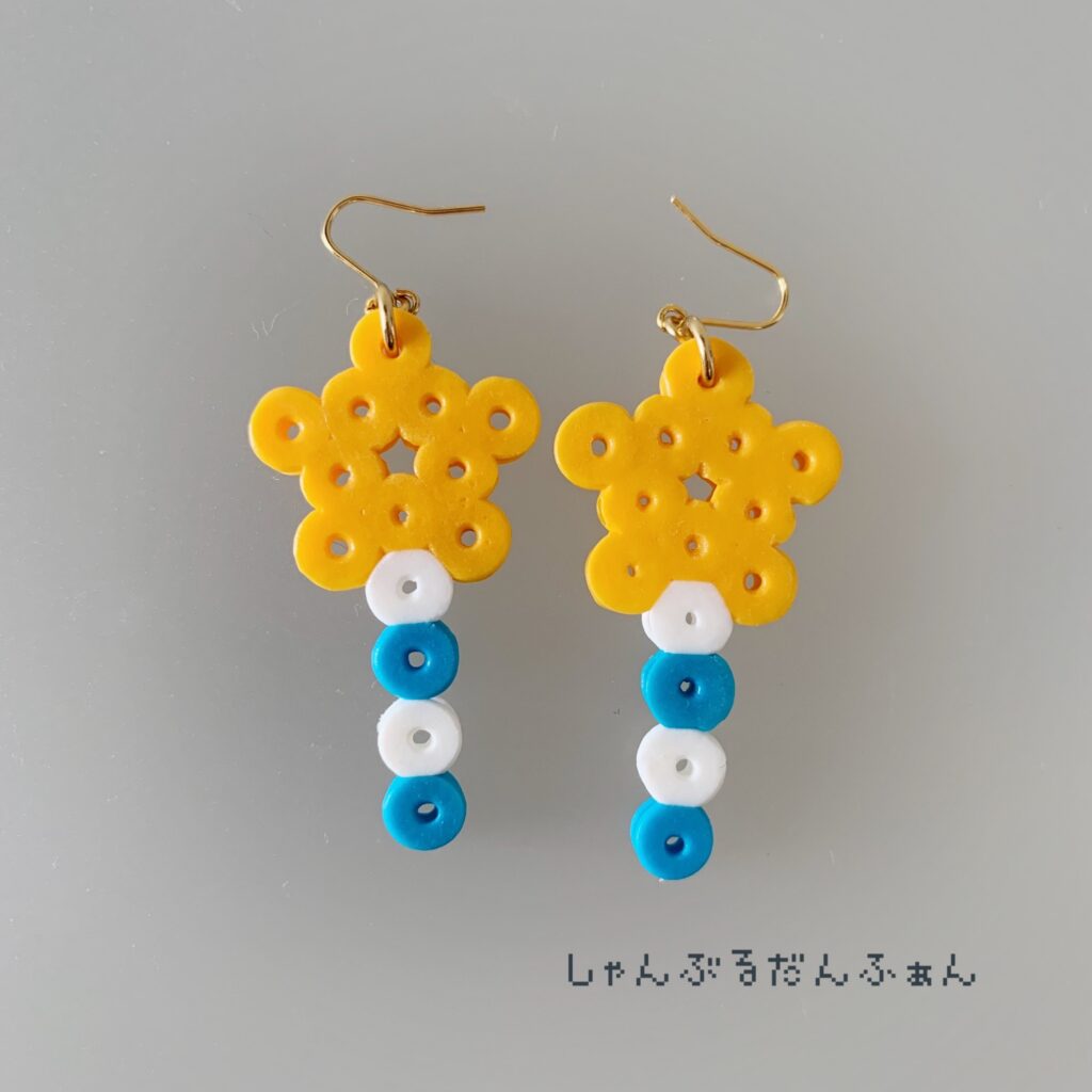 星のステッキのピアス