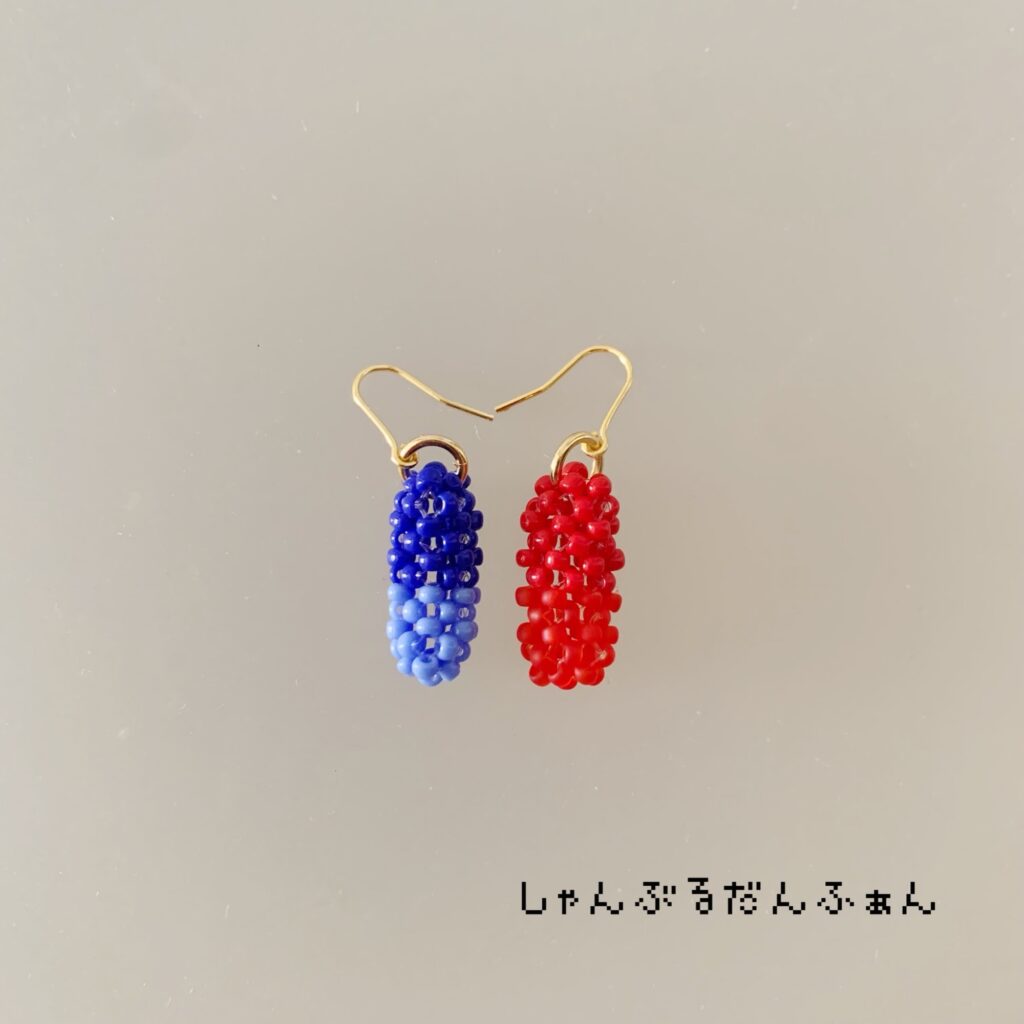 マトリックスのカプセル風ピアス
