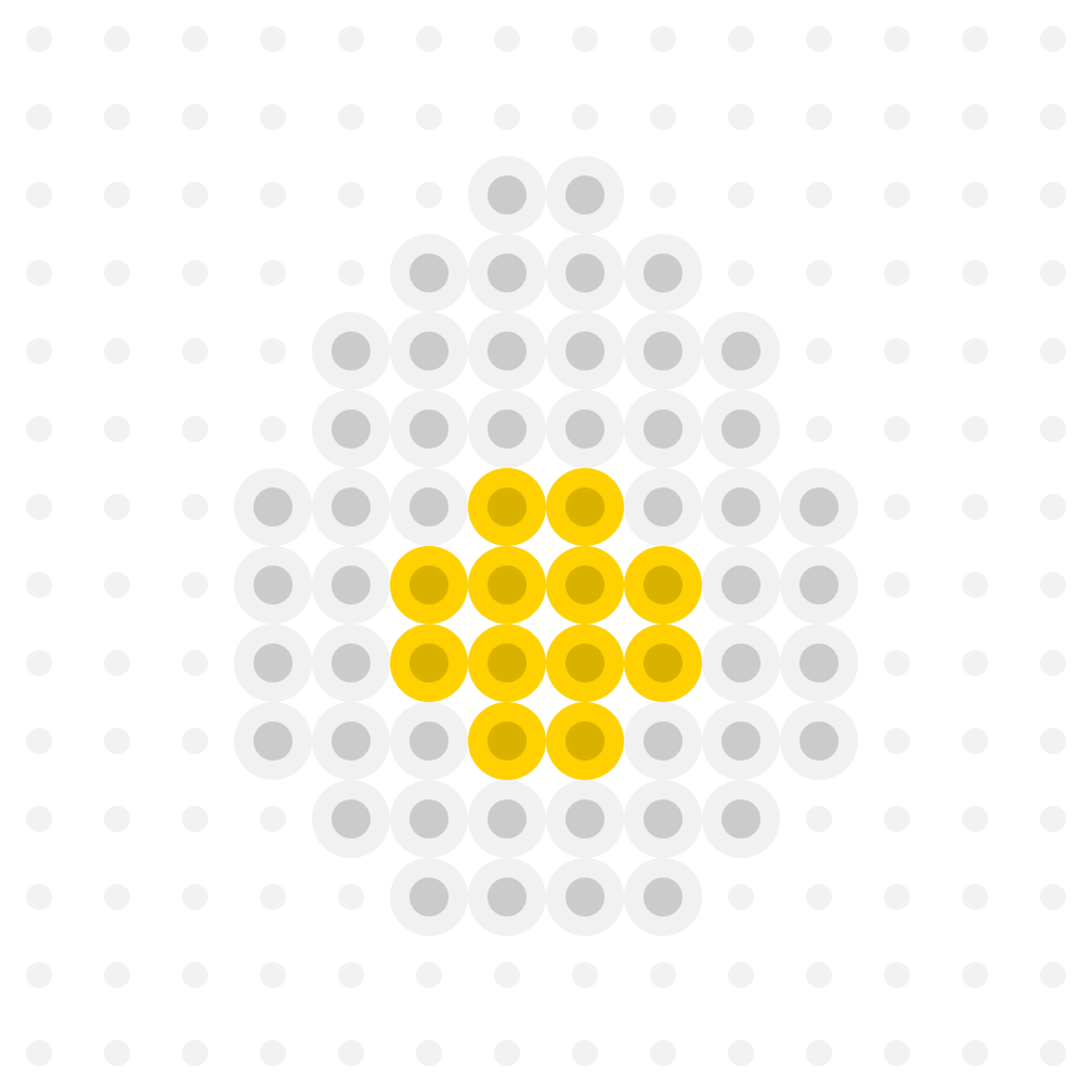 たまごアイロンビーズ図案(スクエア型)