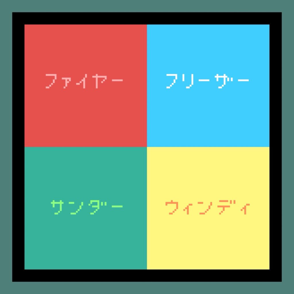 アニポケに登場する伝説ポケモンの壁画イメージ