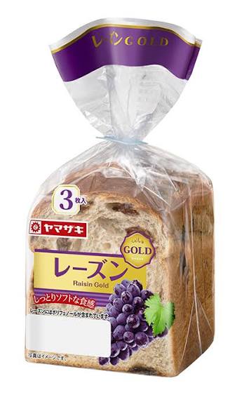 ヤマザキゴールドシリーズのレーズン食パン