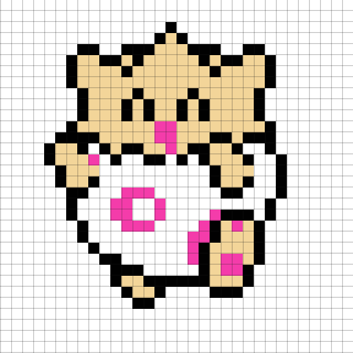 トゲピーのエンディングドット絵