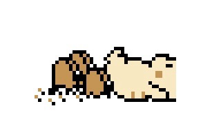 ダグトリオに驚いてひっくり返るピカチュウ