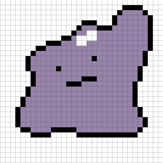 メタモンのエンディングドット絵