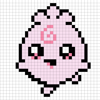 ププリンのエンディングドット絵