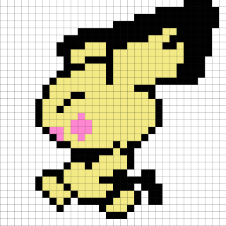 ピチューのエンディングドット絵