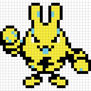 エレキッドのエンディングドット絵